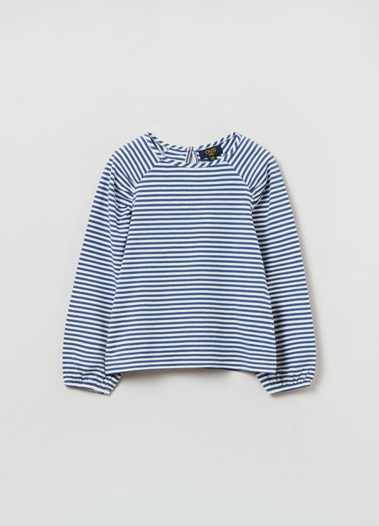 OVS Stretch Cotton T-shirt With Stripes